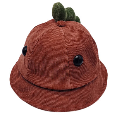 

Autumn Baby Boys Girls Toddler Cartoon Design Bucket Hats Caps Reversible Sun Headwear