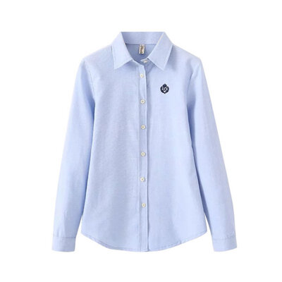 

Women Fashion Blouse Elegant Swan Embroidery White Blusas Office Lady Vintage Long Sleeve Shirt Work Wear Slim Tops Blusa