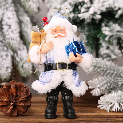 

Tailored Christmas Decorations Resin Santa Claus Standing Posture Ornaments Doll Pendant