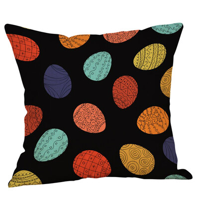 

〖Follure〗Happy Easter Bunny Pillow Cover Linen Sofa Cushion Cover Home Decor Pillow Case