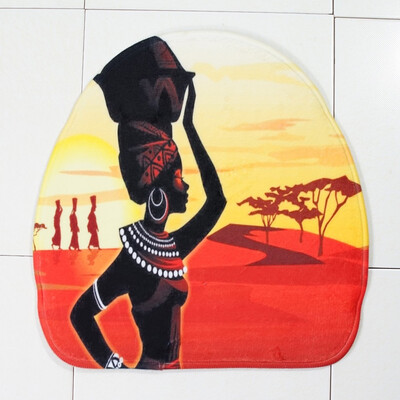 

3pcs Desert Style Bath Toilet Mat Seat Cushion Non-Slip Floor Rug