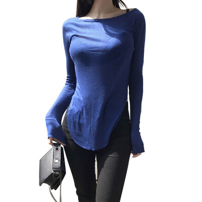 

Casual Womens O Neck Pullover Basic T Shirt Short Sleeve Striped Loose Tee Arrived