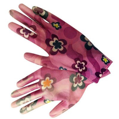 

Non-slip Nylon PU Safety Work Gloves Builders Grip For Palm Coating Gloves gloves