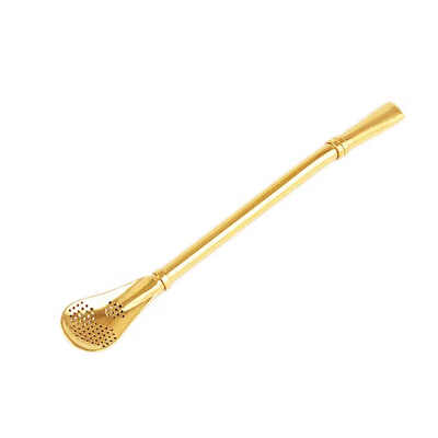

Reusable Stainless Steel Hot Drinking Straw Filter Tea Long Barware Strainer Stirring Steel Spoon Tea Infuser