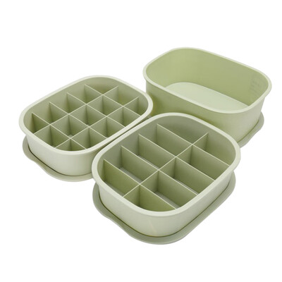 

Toponeto Underwear Socks Storage Box Three-Piece Plastic Compartments Can Be Stacked