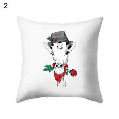 

Animal Dog Owl Rabbit Cat Gorilla Pillow Case Cushion Cover Sofa Bed Car Decor