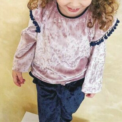 

3PCS Kids Baby Girl Clothes Ruffle Tops Bow Pants Leggings Outfits Set 1-6Y