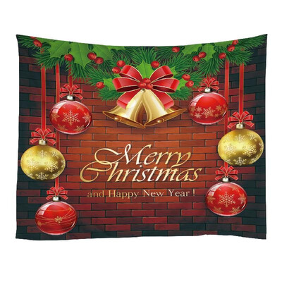 

Christmas Tapestries Wall Hanging Art Tapestry Polyester Xmas Fireplace Tapestry Table Cloth Bedspread Beach Picnic Mat Party Livi