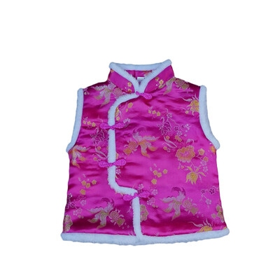 

Cute Autumn&Winter Kids Vest Waistcoats Cotton Boys Girls Vests Chinese Style Childrens Waistcoats Kids Sleeveless Outerwear
