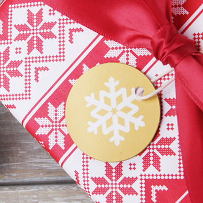 

100Pcs Creative Christmas Small Hangtag Thanksgiving Day Card Paper Blessing Mini Card