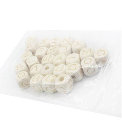 

26pcs Baby Wood Letter Beads DIY Craft Accessories Wooden Toy for Children Intelligence Development