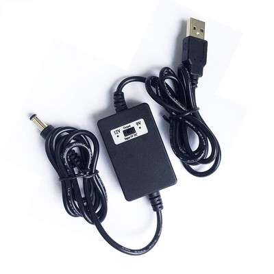 

USB 5v to DC 9v or 12v Adjustable Step up Voltage Converter Cable with Swith