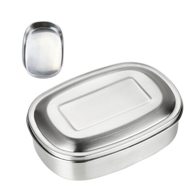 

SingleDoubleTriple Grid Portable Stainless Steel Lunch Box Food Case Container