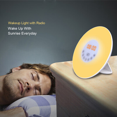 

LED Light New Alarm Clock Multi-Function Colorful Night Light Fm Radio Digital Clocks