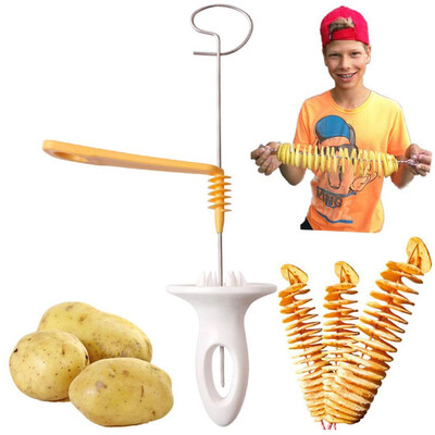 

1PCS Stainless Steel Kitchen Tools Vegetable Fruit Spiral Slicer Models Cutter Shredder Cooking Chips