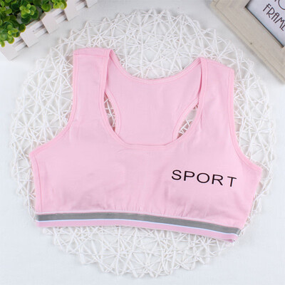 

Girls Underwear Bra Vest Letter Print Cotton Bras Wire Free Comfortable Bra Underwear for Girls