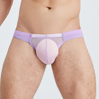 

Mens Thin Underwear Sexy Hollow Low Rise Bikini Briefs Comfy Lingerie Thongs