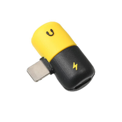 

Mini Lightning Splitter Adapter Audio Converter Adapter with Dual Lightning Ports Headphone Jack & Charging Port for iPhone 77 Pl