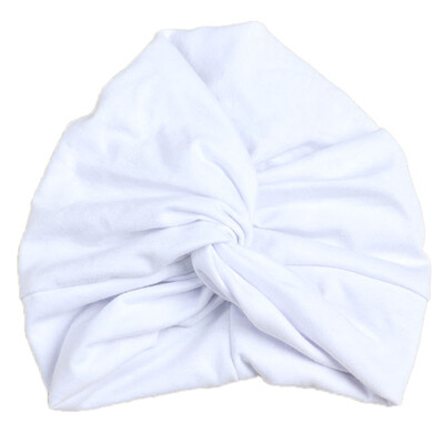 

12 Colors Kids Girls Baby Toddler Turban Knotted Bow Hat Cap Headband Hair Band Head wear