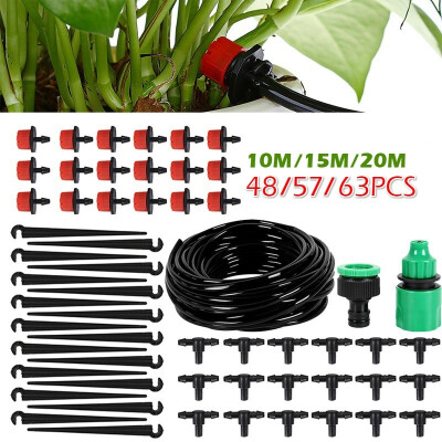 

101520M DIY Garden Micro Drip Irrigation System Plant Flower Automatic Watering Sprinkler Kit with Adjustable Drippers