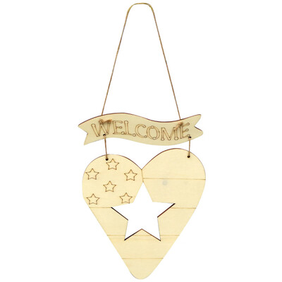 

Toponeto Wooden Hanging Plaque Happy 4th Of July Sign Wall Home Independence Day Decor