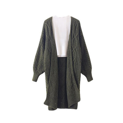 

Autumn Winter Women Long Sweater Cardigan Plus Size Loose Knitted Sweaters Female Coat Lantern Sleeve Open Stitch Jumper Cardiga