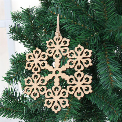 

Toponeto 10pcs Wooden Pendant Christmas Decorations Childrens Home Decoration Gifts