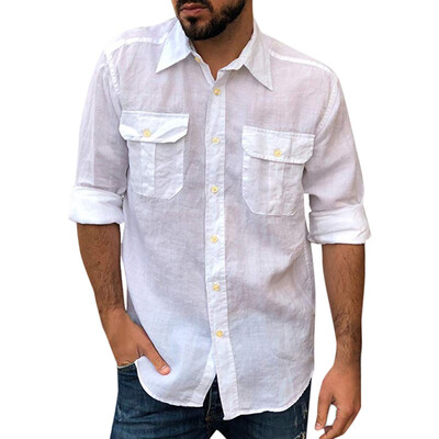 

Toponeto Fashion Mens Casual Ethnic Style Slim Long Sleeve Dress Shirt Blouse Tops