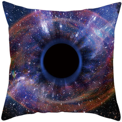 

Mysterious Universe Black Hole Cushion Cover Cotton Linen Star Black Hole Galaxy Home Deocrative Pillows Cover for Sofa Cojines