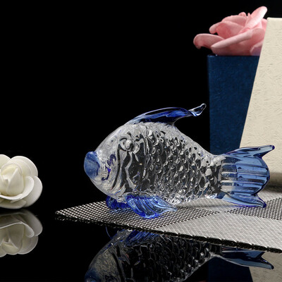 

Toponeto Crystal Goldfish Wedding Decor Paperweight Figurine Gift Crafts Home Decor