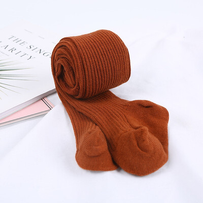 

Autumn Winter Kids Baby Girls Knit Tights Stockings Ribbed Pantyhose Tights