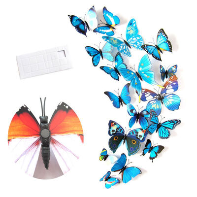 

12pcslot 3D PVC Wall Stickers Magnet Butterflies DIY Wall Sticker Decor Poster Kids Rooms Home Decoration