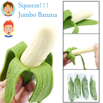 

YIWULASimulation Jumbo Banana Squeeze Healing Fun Kawaii Toy Stress Reliever Toy