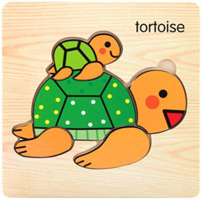 

Children Car Cartoon Animals Cognitive Stereo Puzzle Cartoon Early Teach Wooden Toy Jigsaw Board Baby Puzzle Toys