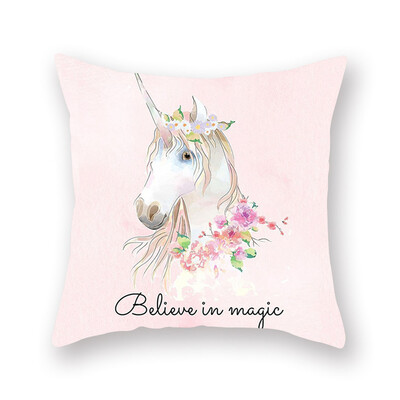 

Unicorn Pillow Case Soft Peach Skin Sofa Cushion Cover Throw House Bed Decor 17