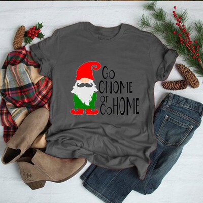 

Tailored Womens Christmas Letter Print O-Neck Long Sleeve Pullover Shirts Tops Blouse