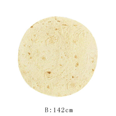 

Toponeto Comfort Food Creations Burrito Wrap Blanket Perfectly Round Tortilla Throw