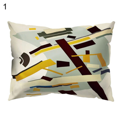 

Multicolor Geometric Pattern Throw Pillow Case Cushion Cover Home Office Decor