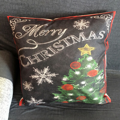 

Tailored Christmas Pillow Case Sofa Waist Throw Cushion Cover Home Decor A