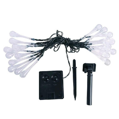 

BZ965 485M 20 Bulbs 8 Models Solar Power Water Drop Waterproof Chargeable Clear Outdoor Decoration Festoon Party Garden Yard Fenc