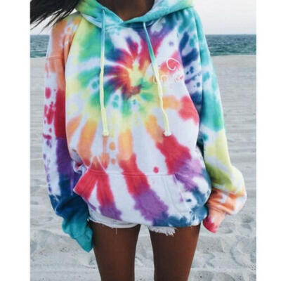 

Womens Hoodies Sweatshirt Ladies Baggy Pullover Tops Drawstring Jumper Blouse UK