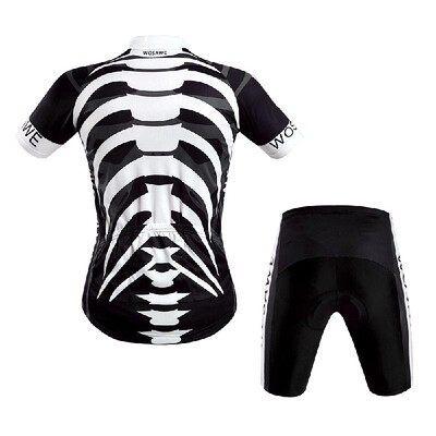 

Men Women Breathable Outdoor Short Sleeve Cycling Jersey 3D Padded Shorts Set