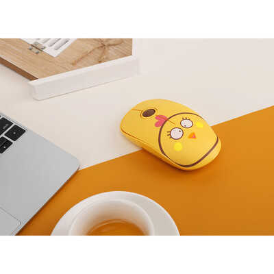 

FD E680 24G Wireless Mouse Super Cute Cartoon Style ABS Silent Clicks Ergonomic Mute Mice With Mouse Mat Low Power Consumption Br