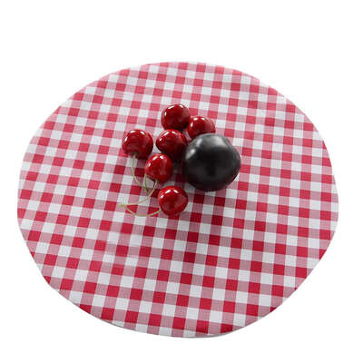 

4pcsset Round Plaid Table Mat Heatproof Waterproof Cooking Pad Dinning Bowl Drink Coaster