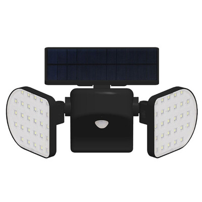 

Rotatable 56LED Solar Wall Lights Outdoor Garden Garage Patio Lights Motion Sensor Dual Head Spotlights