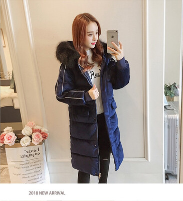 

Winter 2018 new womens wear Korean version of the fashionable loose cotton-padded jacket golden fleece womens coat