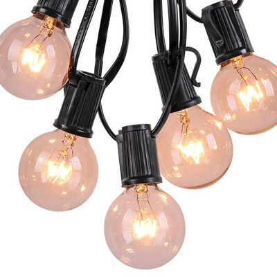 

G40 110V 220V Globe String Lights Clear LED Bulbs Energy Saving Backyard Patio Lights Cafe Party Decor