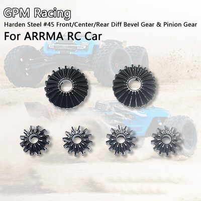 

Siaonvr GPM Racing Harden Steel 45 FCR Diff Gear & Pinion Gear For ARRMA RC Car