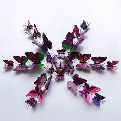 

12PCSSet 3D Butterfly Wall Stickers Decal Art Design Kids Room Home Decoration