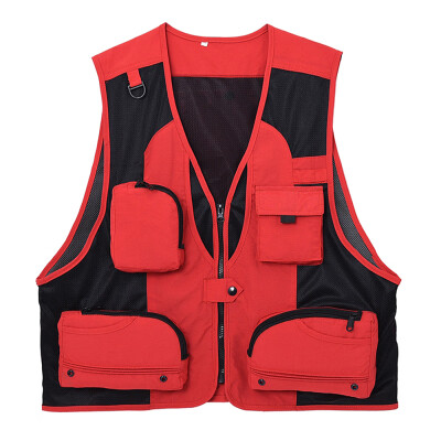 

Outdoor Fishing Waistcoat Sleeveless Mesh Fishing Jacket Multi-pockets Hunting Photography Hiking Climbing Fishing Vest for Men